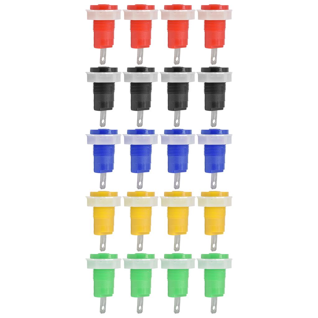 4 Set Banana Socket Binding Post Adapter Safe Welding Type Grounding Terminal 4mm 402 1KV 32A