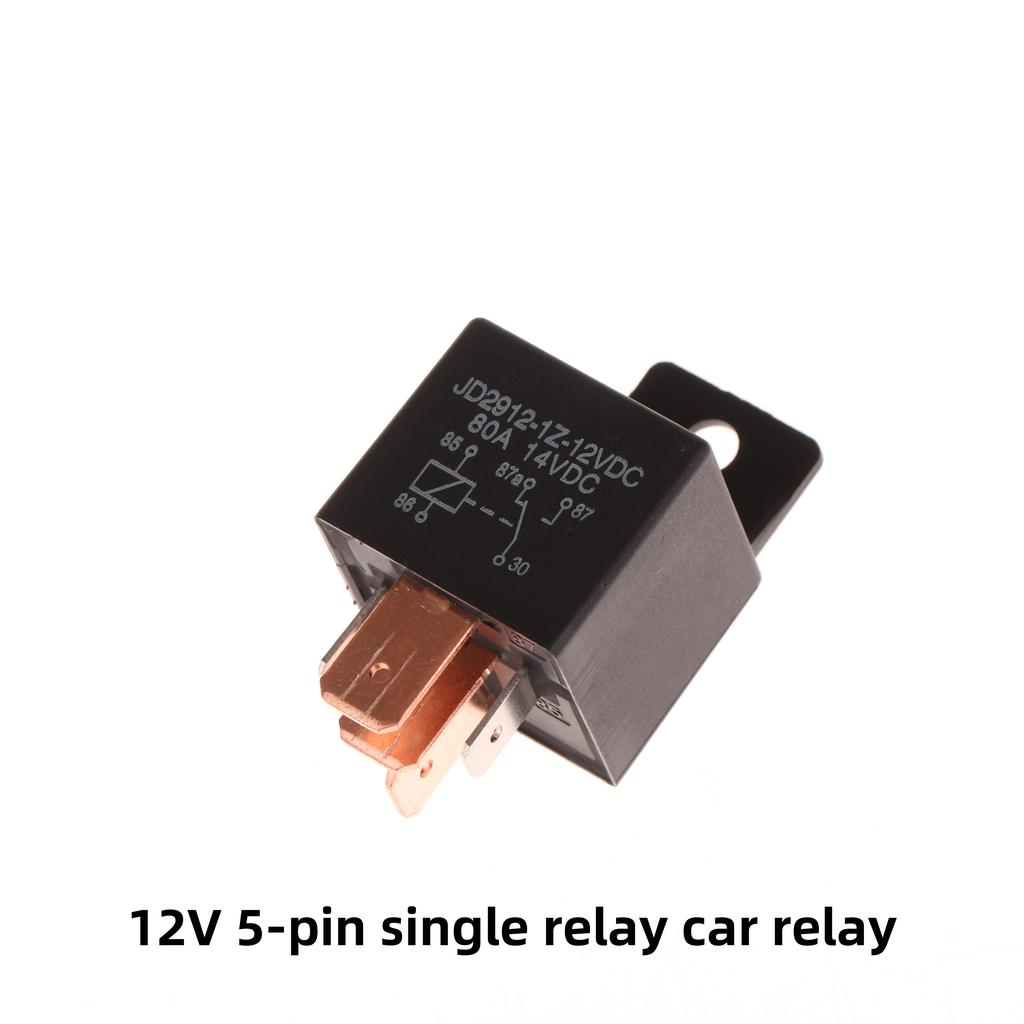 1Set Head Light Air Conditioner Motorcycles DC12V DC24V Relay 80A 4/5 Pin Waterproof Automotive Relay With Wired Socket