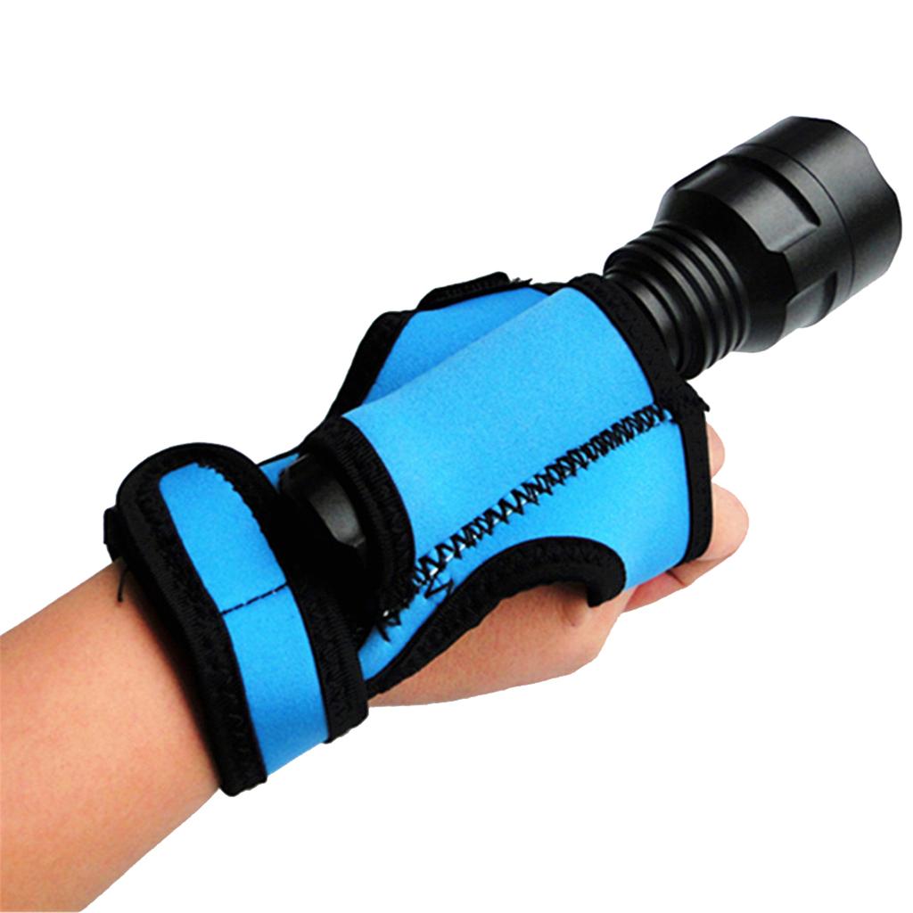 Adjustable Flashlight Glove Holder Hands Frees Torch Glove Wrist Strap for Flashlight Hand Arm Mount Flashlight Strap