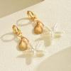 Vintage Starfish Scallop Hoop Earrings for Women Boho Geometric Metal Circular Ear Buckle Seaside Vacation Jewelry Gifts