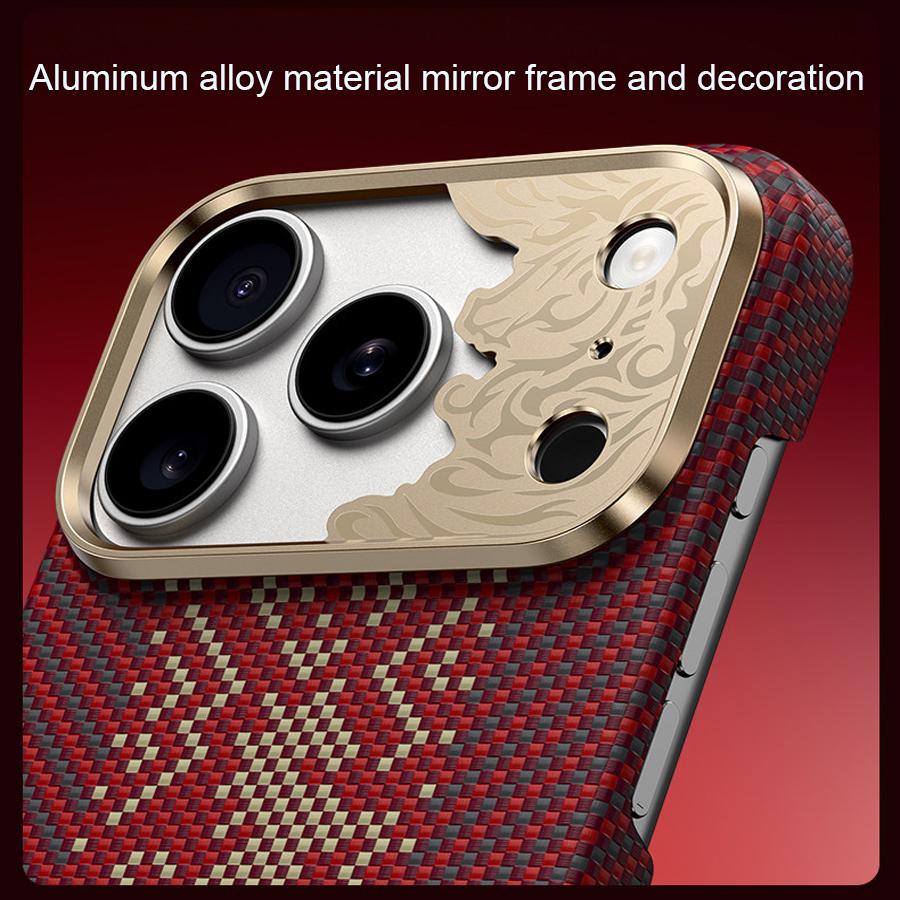 Benks Kevlar Series for iPhone 17 Pro Max Case Gilded Tactile Woven Aramid Fiber Magnetic Case for iPhone 17 Pro Case