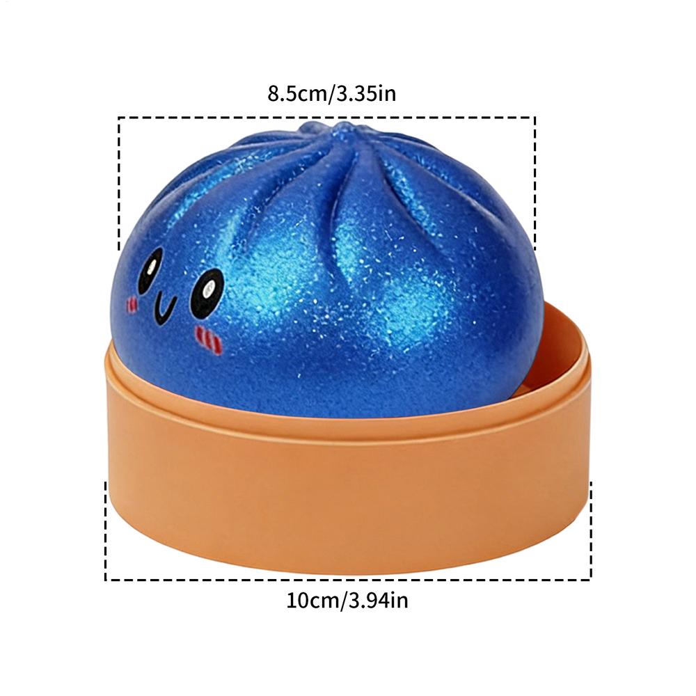 Steamed Dumpling Shaped Sensory Squeeze Toy Squishiess Dumplings Stress Balls Fidget Sensory Toy Quick-rebound Stress Relief Toy