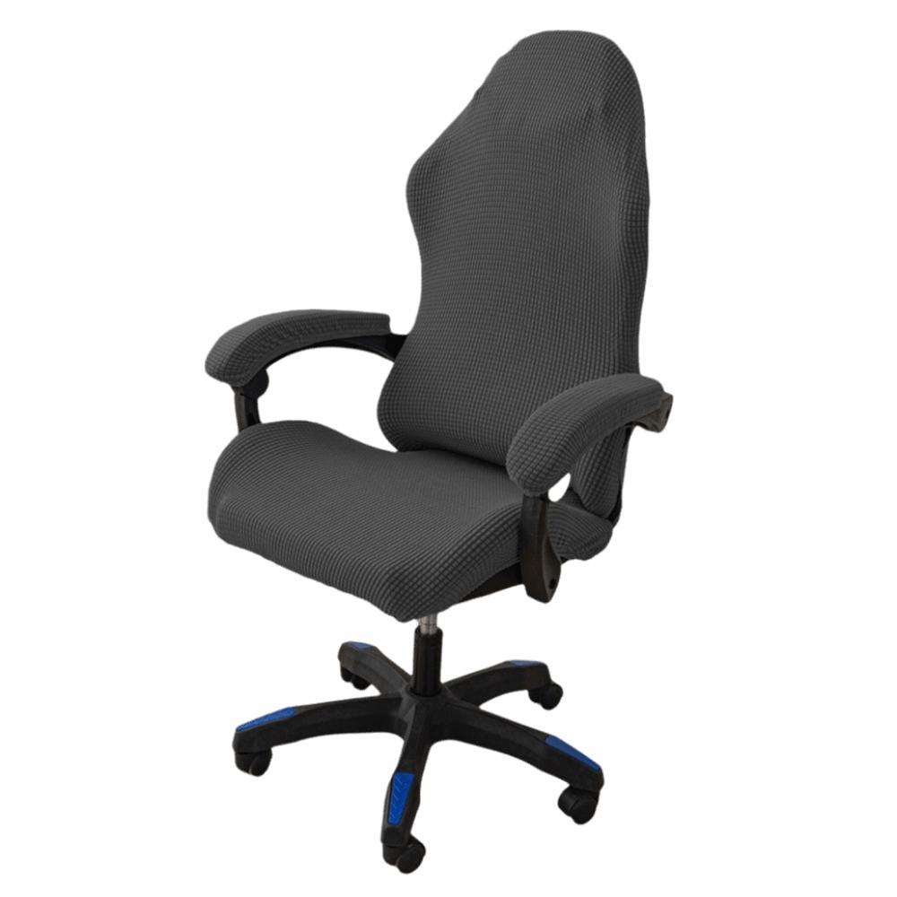 Solid Color Computer Chair Cover Elastic Seat Protectors Washable Gaming Chair Cover  Four Seasons