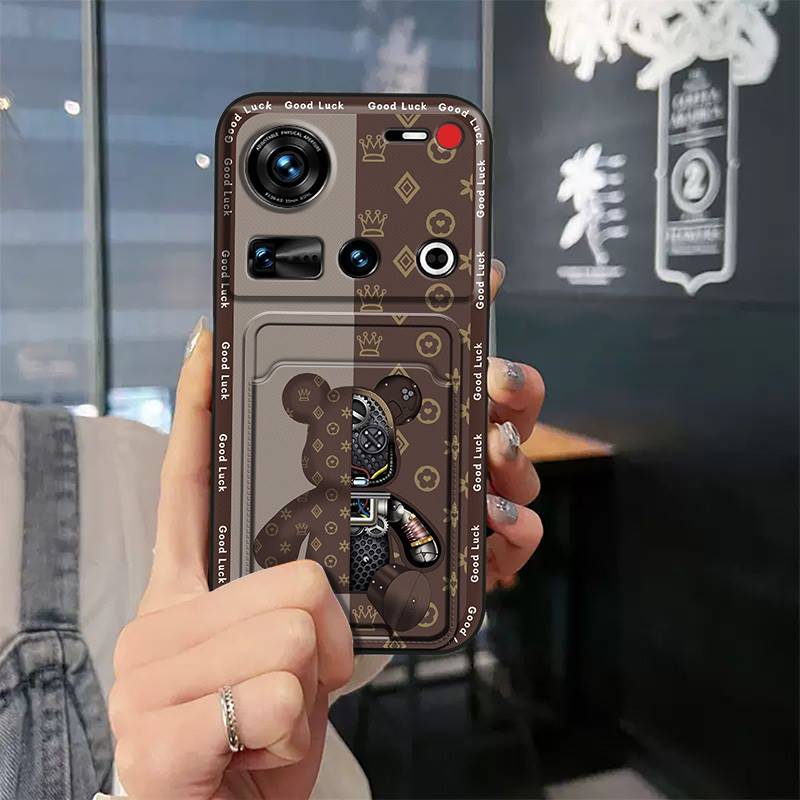 Weiche Hülle Silikon Handyhülle Für ZTE Nubia Z70 Ultra Staubschutz Schutz Stoßfest Kartenfach Kartensteckplatz Vollständige Umhüllung