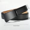 Men's automatic buckle leather belt Business versatile embossed belt Men's