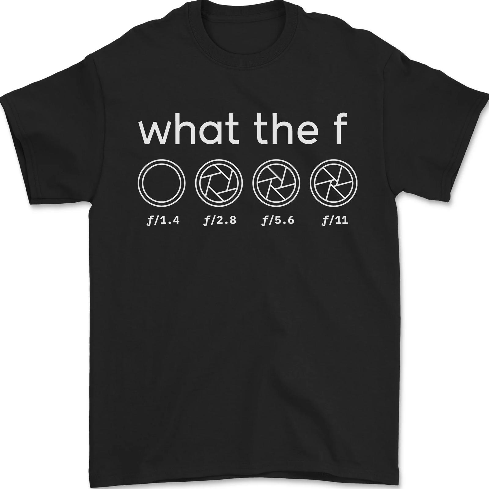 Funny Photographer F Stop Camera Photography Mens T-Shirt 100% Cotton S