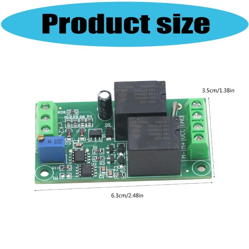 Reversible DC24V Motor Driver Control Board with Adjustable 0.2A-10AOutput Overcurrent Protections for Motor Application