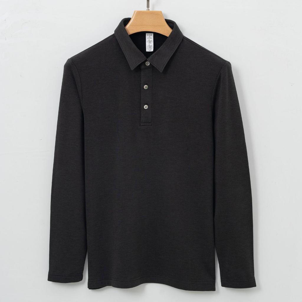 Lehký luxus 280g Kašmírový modalový kardigan Hedvábná teplá košile s límečkem Pánský svetr s dlouhým rukávem Akrylový kašmírový svetr Pánský