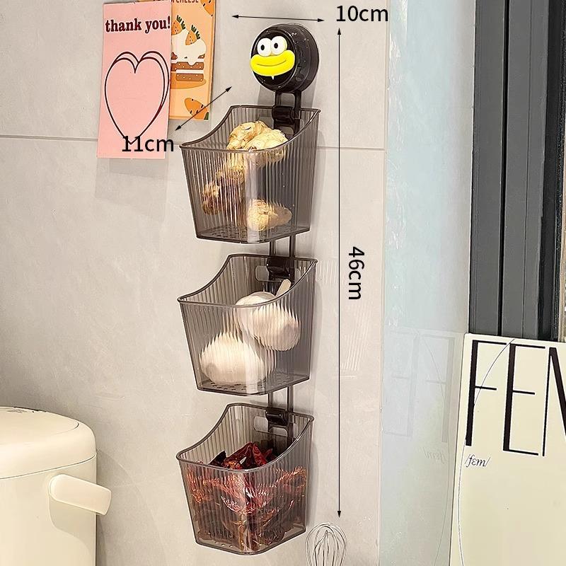 Garlic and Ginger Storage Box, Kitchen Storage Box, Wall-mounted Storage Basket, Wall-mounted Storage Basket, Kitchen Storage Rack