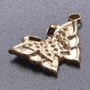 5pcs 18k Real Gold Plated Animal Pendant Stainless Steel Butterfly Charm For Jewelry Making Supplies Papillons Fuxk Men Pendants