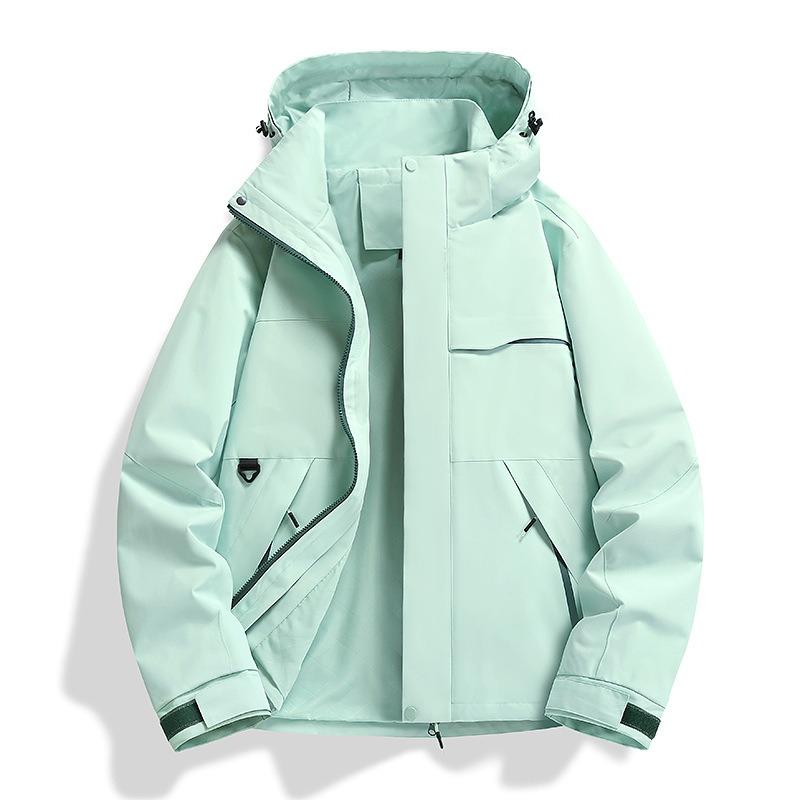 

Женская куртка для активного отдыха, костюм для хайкинга, флисовая подкладка, ветрозащитная и водонепроницаемая куртка три-в-одном, мужская, на заказ 4XL