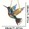 Bunter Kolibri Anhänger Acryl Fensterhänger Vögel Windspiele Garten Sonnenfänger Handwerk Vogelabwehr Dekoration