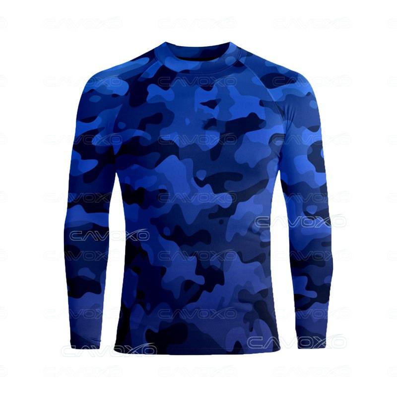 Colorful Long Sleeve Rash Guard UPF50 Sun Protection Top Surfing Diving Swimming