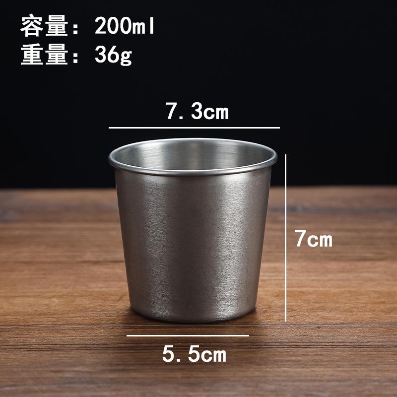 

Retro Stainless Steel Beer Mugs Water Cup Double-Layer Coffee Cups Office Home Water Milk Drinking BBQ Hotel Resturant Tableware