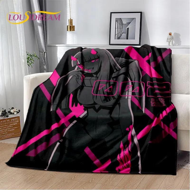 Zero Two DARLING In The FRANXX Soft Plush Blanket,Flannel Blanket Throw Blanket for Living Room Bedroom Bed Sofa Picnic Cover 3D