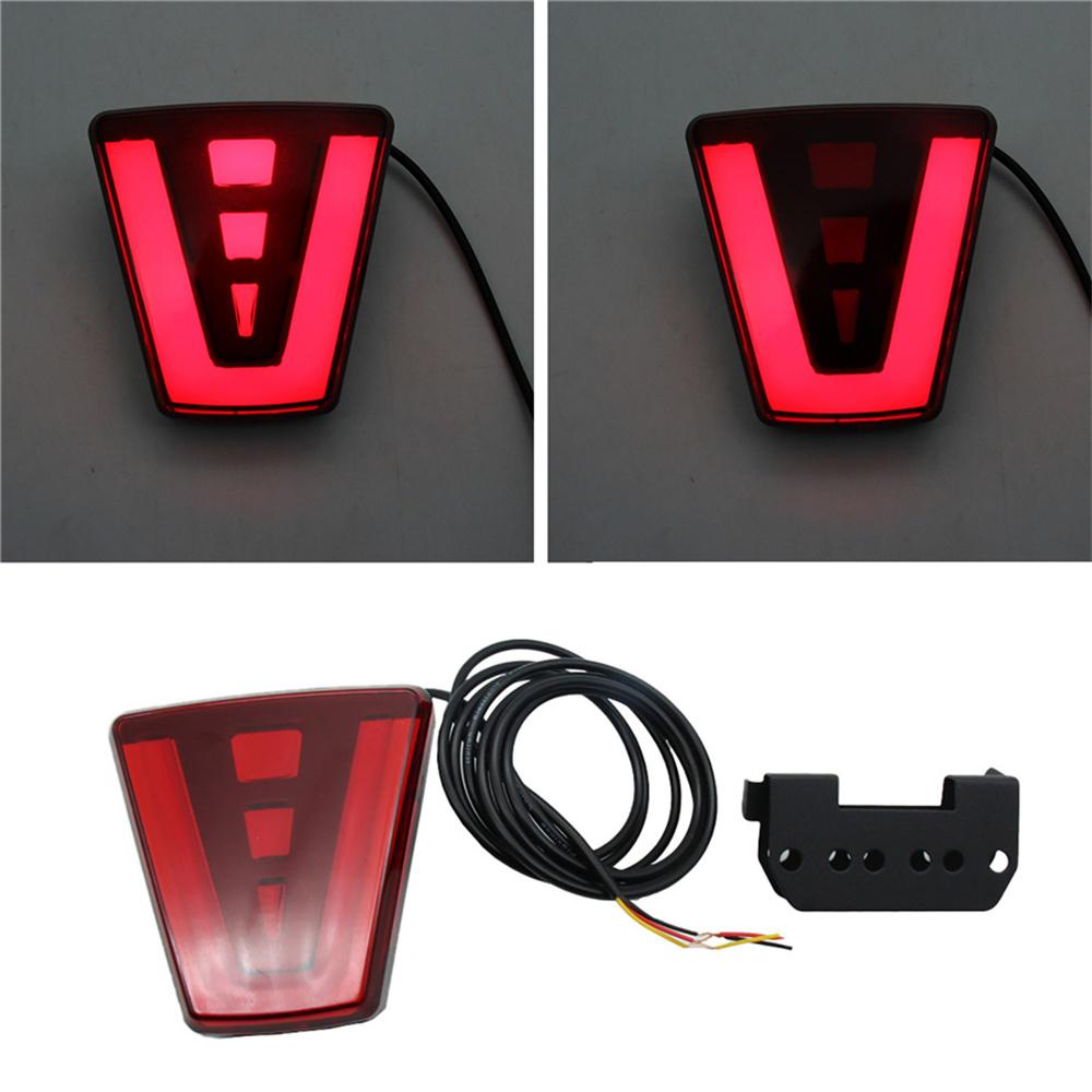 V-Shaped Red Car Marker Light