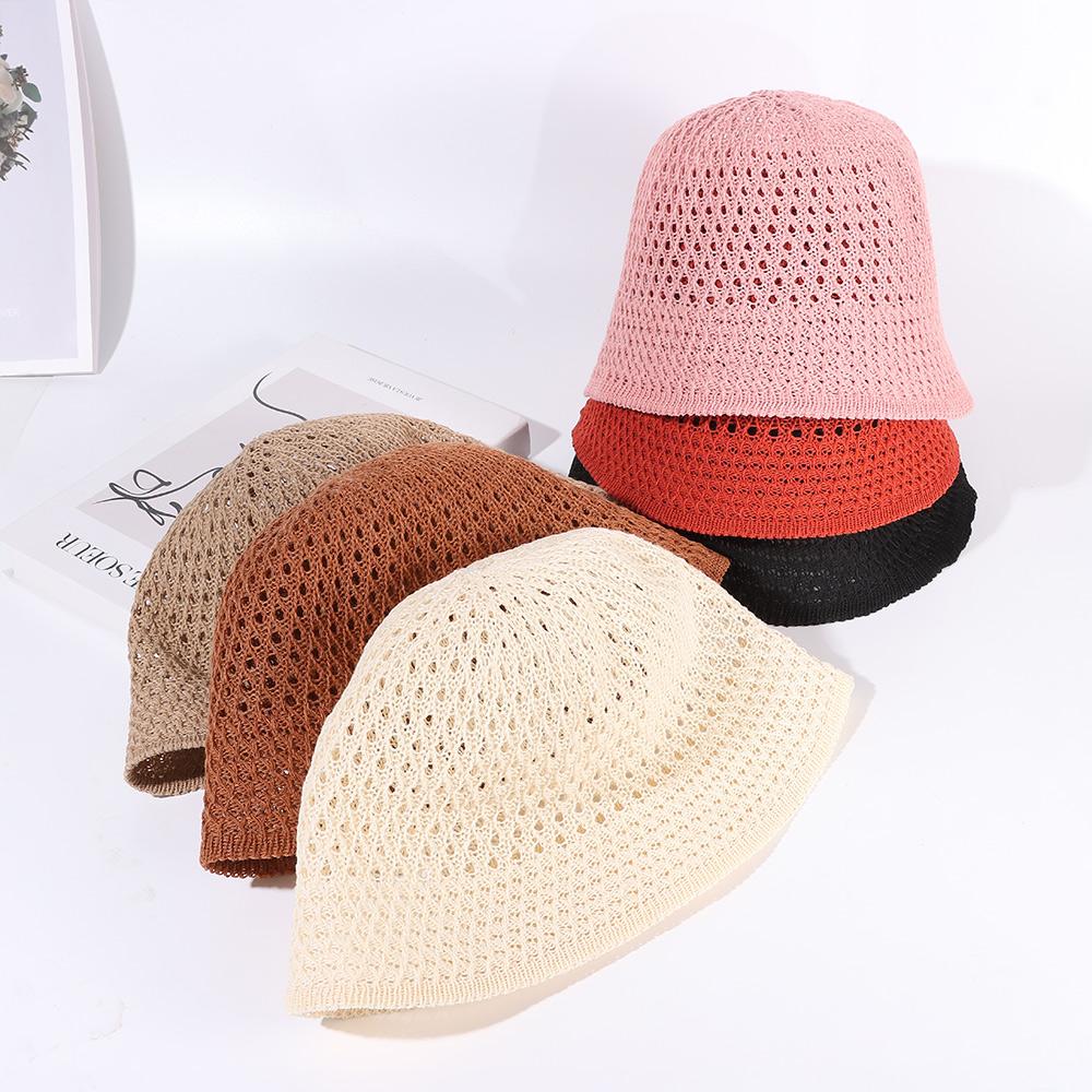 Breathable Ventilation Wide Brim Beach Cap Sun Hats Fisherman Hats Bucket Hat