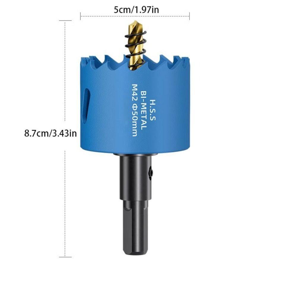 50-65mm Hole Saw Drill Bit HSS Steel Bimetal Hole Opener For Downlight Plasterboard