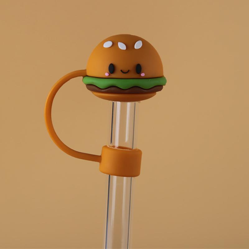 1PC Silicone Sealing Straw Plug Reusable Drinking Dust Cap Cartoon Plugs Tips Cover Suit Kitchen Cup DIY Accessories
