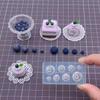 Creative Blueberry Resin Castes Sturdy Silicone Mold Stylish Dishes Tray Molds Accessory for Customes Craft Projects
