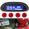 Car Auto Parktronic LED Parking Radar With 4 Parking Sensors Backup Car Parking Radar Monitor Detector System Backlight Display