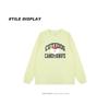 2024 Trendy Unisex Cartoon Letter Print Korean Style Long Sleeve T-Shirt for Autumn/Winter