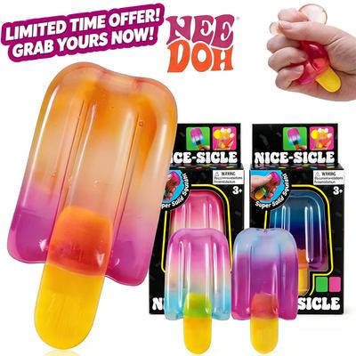 Schylling NeeDoh Popsicle Blind Box Cube Sensory Stress Relief Squishy Cube Anti-Anxiety Squeeze Object for Kids Birthday Gift