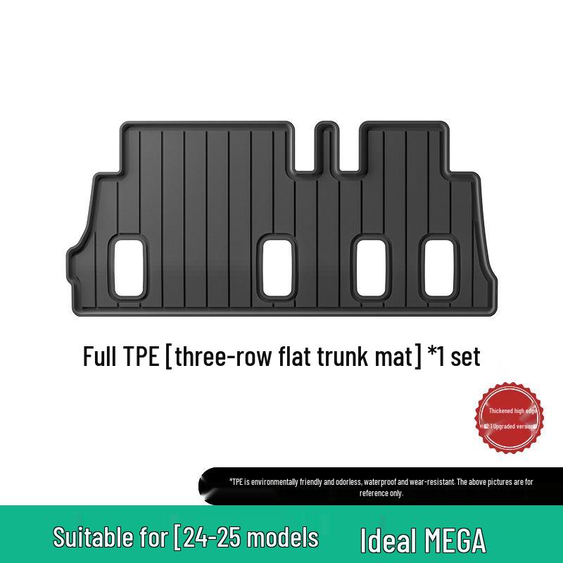 Eco-Friendly TPE Floor Mats for 2024-2025 Li Auto MEGA Car, Vehicle-Specific and Trunk Mats.