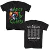 Alice In Chains Facelift Tour 91 Vorder- und Rückseite Druck Erwachsenen T-Shirt Unisex T-Shirt