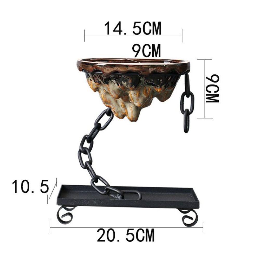 

Украшение Современный горшок для бонсай Подвесной железный горшок для суккулентов Устойчивость к коррозии Модное украшение для альпинария Горшок для бонсай