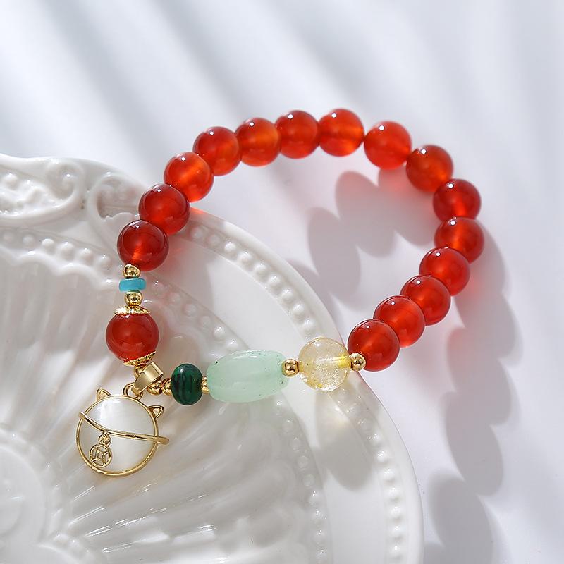 Agate Hetian Jade Braceletfashion Women Daily Jewelry Gift