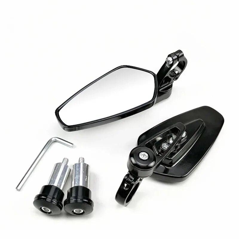 2pcs/set Universal Motorcycle Rearview Mirrors Motorbike 360 Degree Aluminum 7/8" Motorbike Bike Handlebar Rear View Mirrors