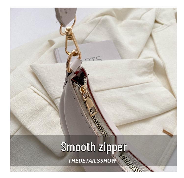 Autumn 2025 Women's Soft Leather Shoulder Bag - Trendy Niche Design, Versatile Underarm Bag for Commuting