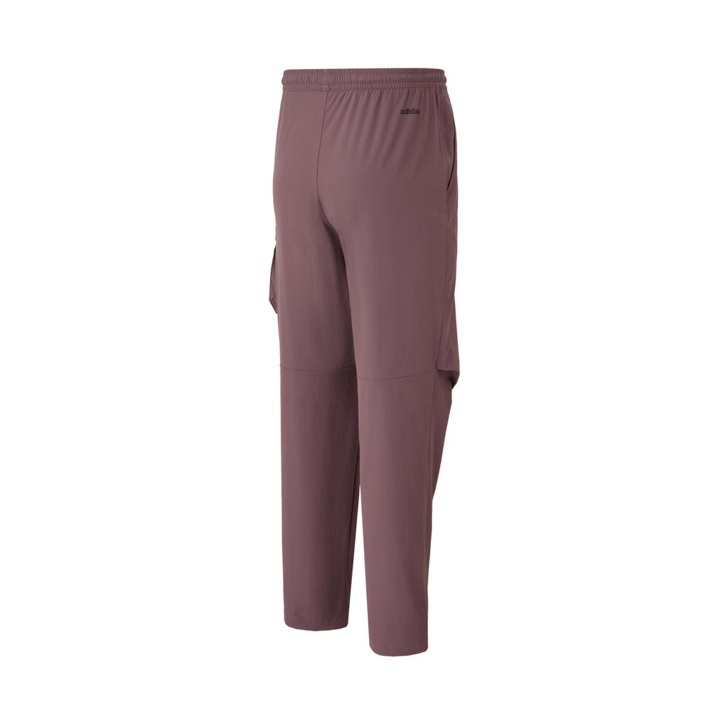 Adidas Fashionable Comfortable Versatile Solid Color Cargo Pants Unisex Bottoms Raspberry JL8252