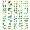 Pack of 10 St.Patrick's Day Hat Temporary Stickers Face Art Waterproof Arm Hand Decorations Supplies Kids Adult
