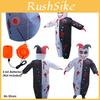 Aufblasbares Kostüm eines bösen Clowns für Halloween-Partys, Streiche und Bühnenauftritte, Farbe: Schwarz
