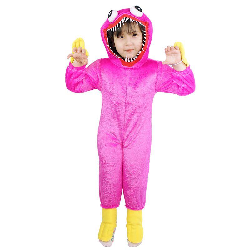 Playtime Kids Poppy Huggy Wuggy Pajamas Cosplay Costume Bodysuit Nightclothes