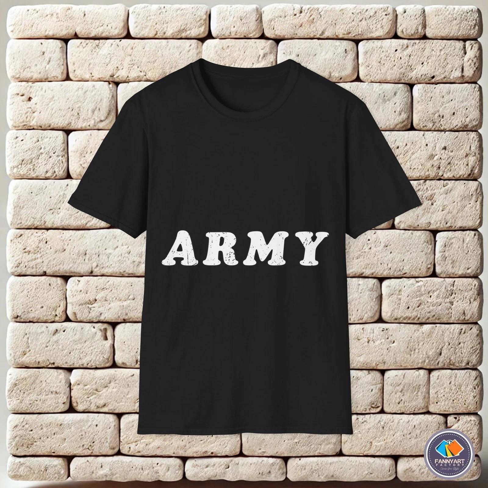 Army Military Soldiers Defense Service Distressed Unisex T-Shirt M