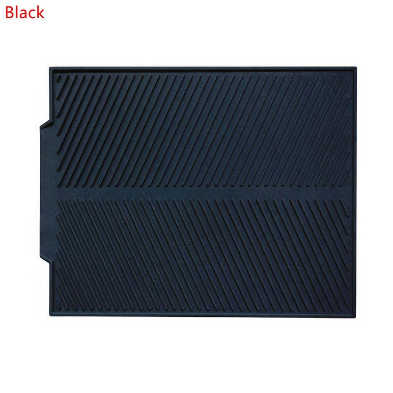 Silicone Draining Board Mat Dish Drying Mat Draining Mat Foldable Eco-Friendly Drainer Mat Large Drain Pad Heat Resistant Pot