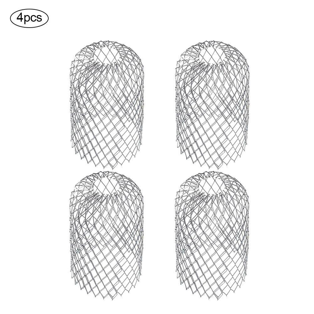 

4 шт. Защитные фильтры для водосточного желоба 3 дюйма Расширяемый алюминиевый фильтр-сетка Предотвращает засоры Листоуловители Мусор Дренажная сетка Крышка