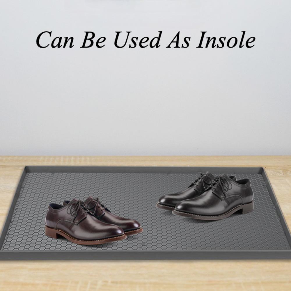 1 alfombrilla flexible para fregadero de 34/28 pulgadas, impermeable, de silicona, para armarios de cocina y baño, antideslizante, color negro, para proteger debajo del fregadero.