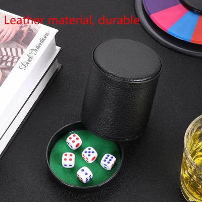 Copo de Dados de Couro para Bar KTV Entretenimento Copo de Dados Para a Maioria dos Jogos de Dados Para Festa de Bar Jogos de Dados Entretenimento Dados