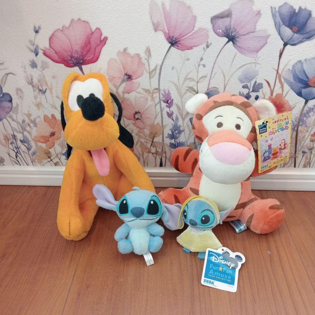 Disney stuffed toy set Pluto Tigger Stitch Lilo bulk sale