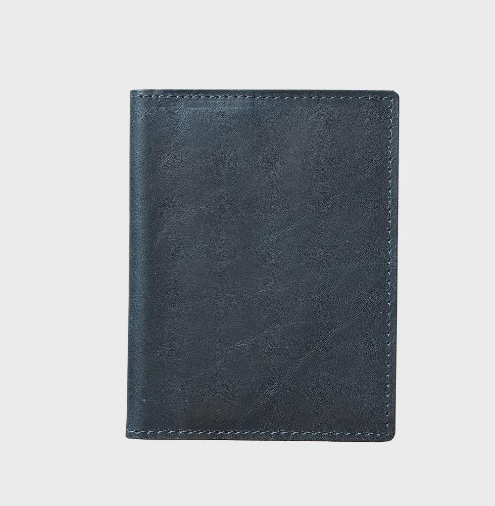 5504 Genuine Crazy Horse Leather Passport Wallet for Men and Women - Card Holder & Travel Accessory