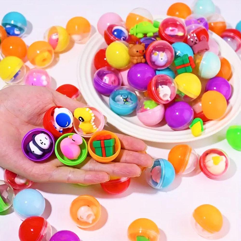 Non-Toxic Mini Transparent Globule Blind Box Twist Egg Cute Little Cartoon Pen Holder Capsule Toy Blind Box Fun & Festive Holiday Gift