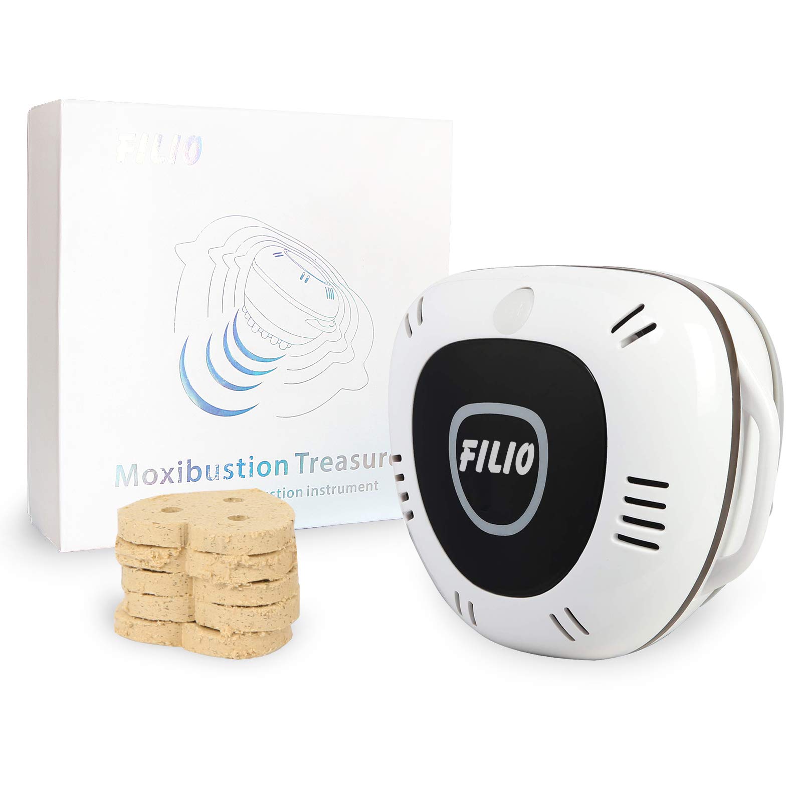 

Портативный электрический массажер моксибустион со сменными картриджами