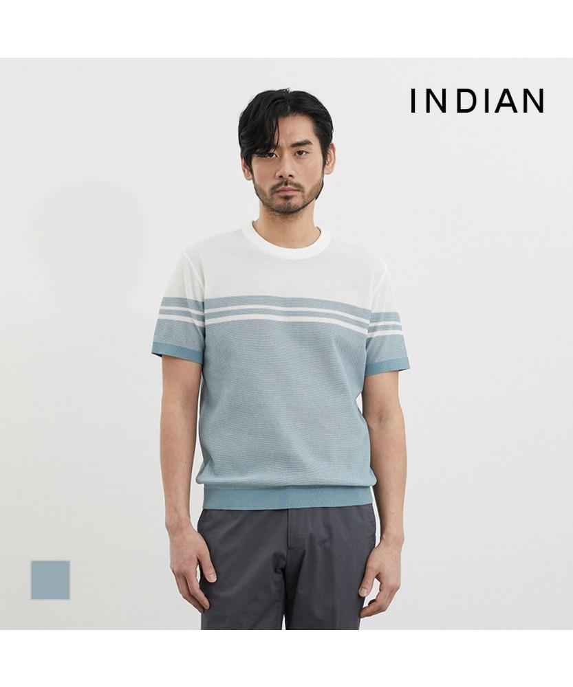 INDIAN Block Pattern Round Knit_Mitbr4M3101