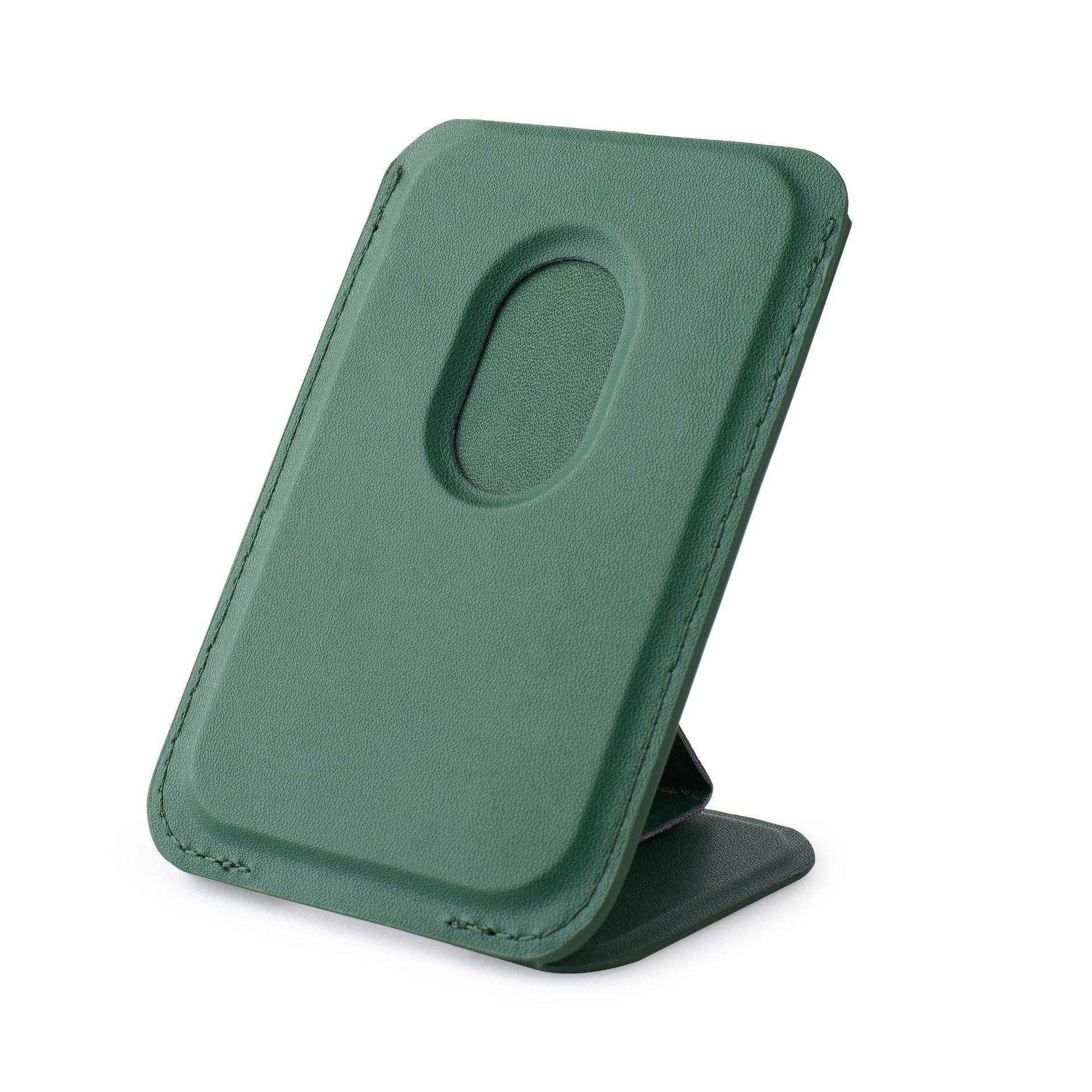 

Magsafe Кармашек для карт Магнитный держатель-присоска 12 Подходит для Apple IPhone17promax Мобильный телефон Складной кармашек для карт Держатель Magnetic suction model темно-зеленого