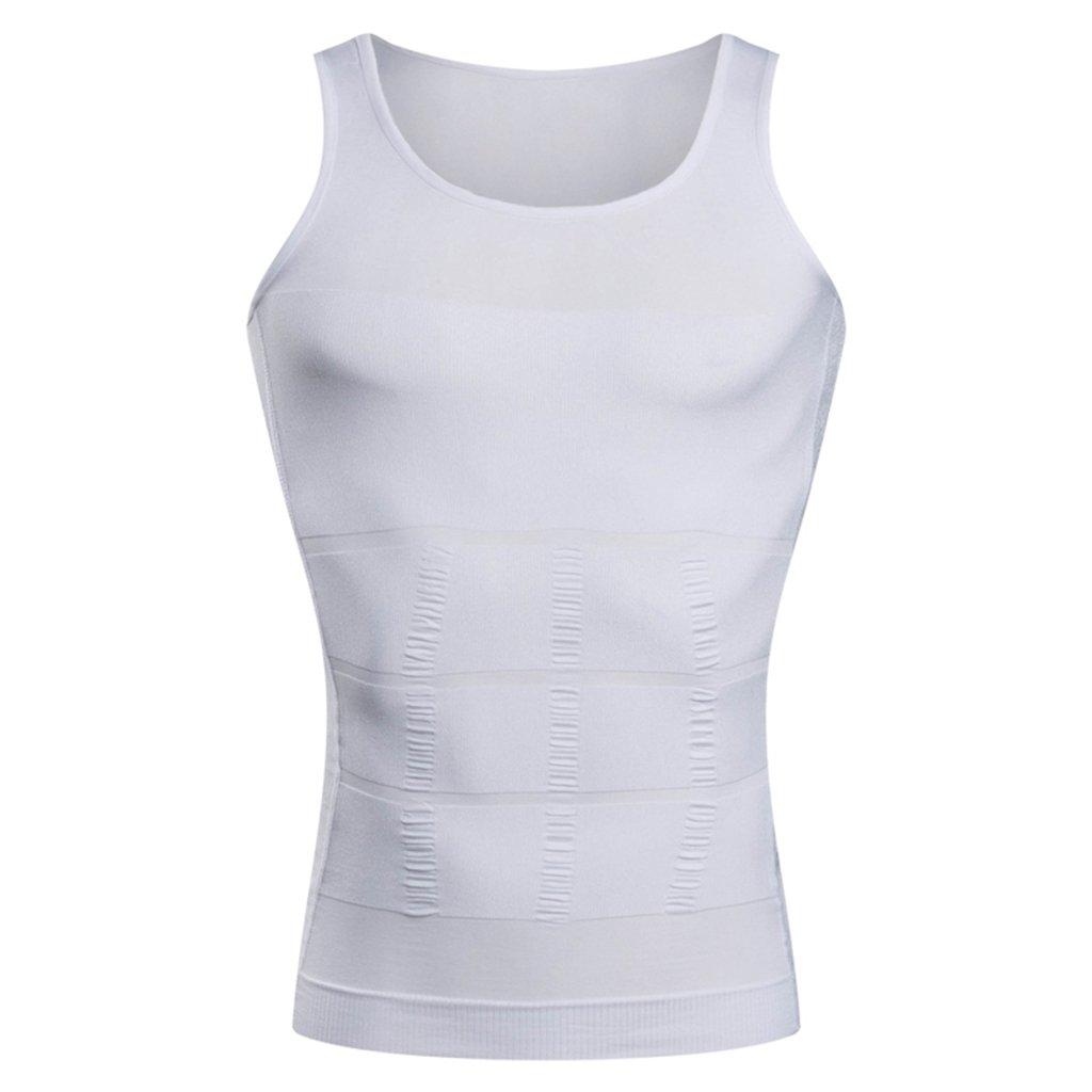Men's Undershirts Slimming Vest Waist Trainer Body Shaper Tummy Control Tops Shapewear Belly Waist Trimmer Shirts Base Layer Underwear