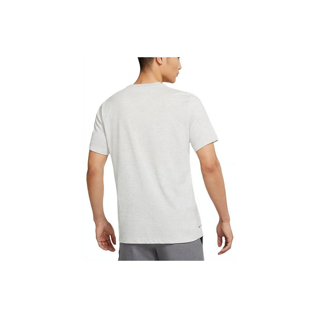 Nike Dri-Fit Training Sports Casual Crew Neck Short Sleeve T-Shirt Men Tops Grey DM3121-050